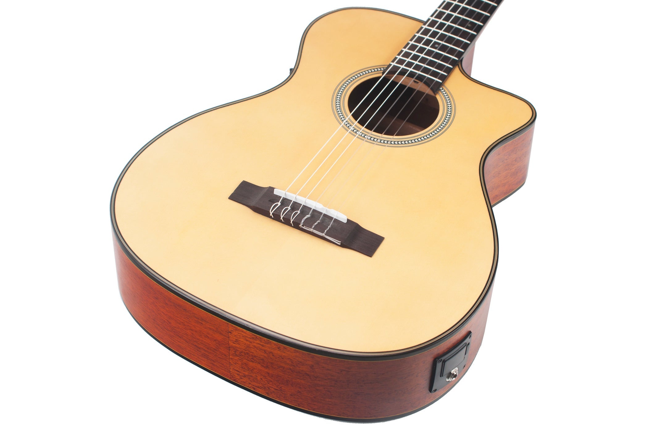 Valencia VA434CE Full Size Classical Guitar with Pickup in Natural Satin