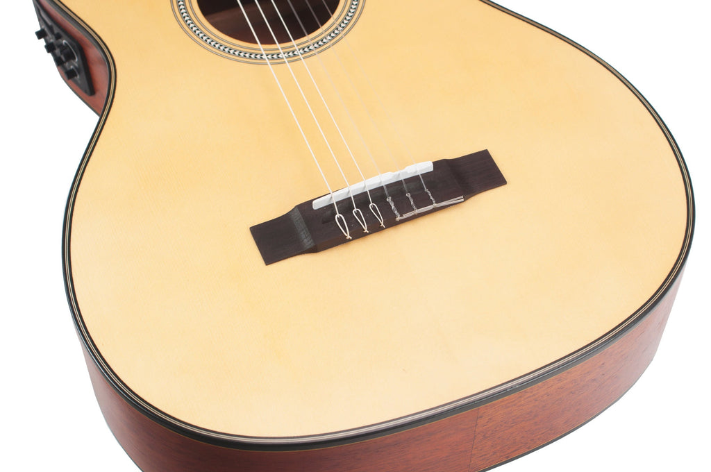 Valencia VA434CE Full Size Classical Guitar with Pickup in Natural Satin