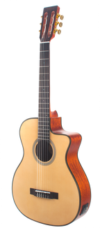 Valencia VA434CE Full Size Classical Guitar with Pickup in Natural Satin