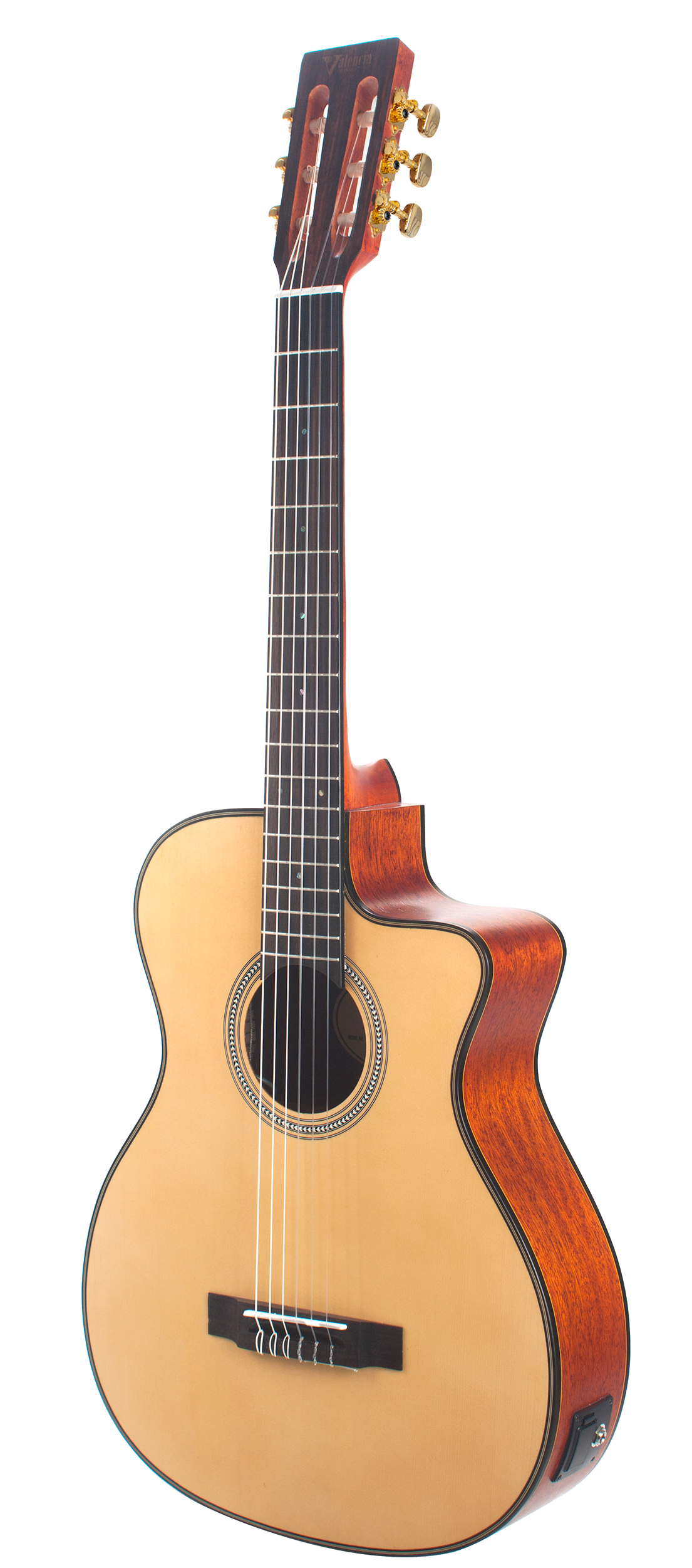 Valencia VA434CE Full Size Classical Guitar with Pickup in Natural Satin