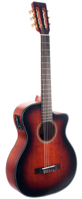 Valencia VA434CECSB Full Size Classical Guitar - PU - Classic Snburst Satin