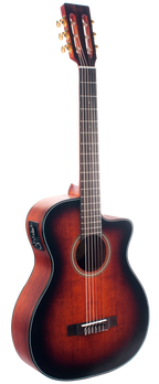 Valencia VA434CECSB Full Size Classical Guitar - PU - Classic Snburst Satin