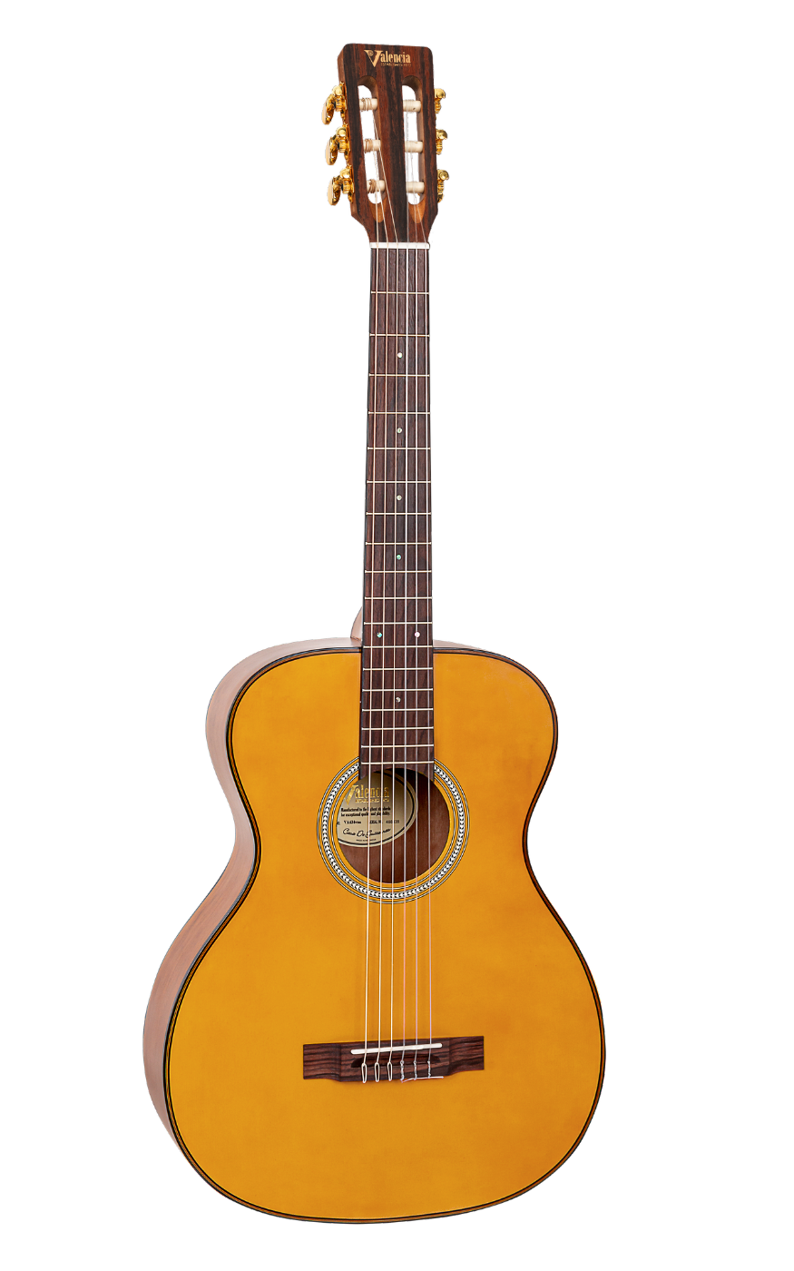 Valencia VA434VNA Full Size Classical Guitar in Vintage Natural Satin
