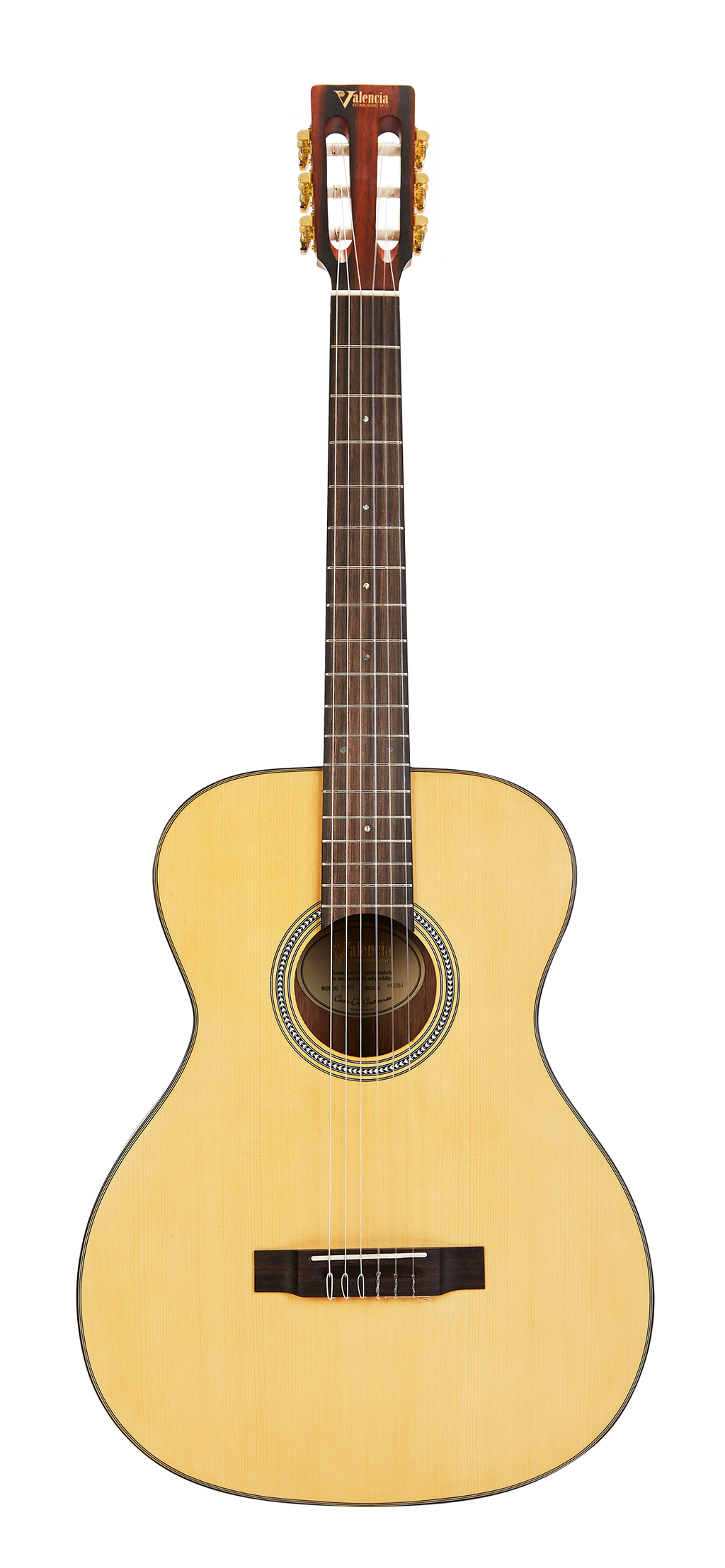 Valencia VA434 Full Size Classical Guitar in Natural Satin