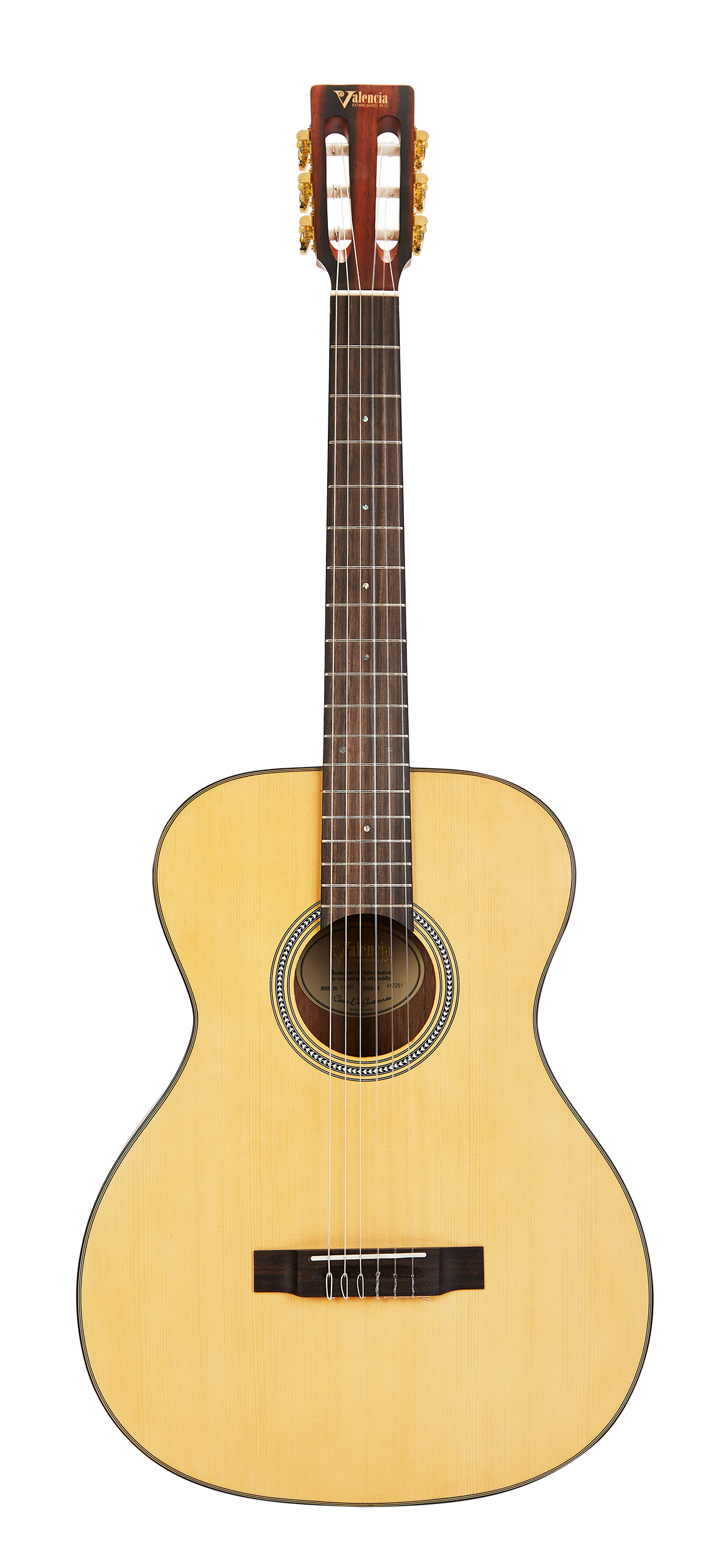 Valencia VA434 Full Size Classical Guitar in Natural Satin