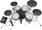 Roland VAD516S electronic drum kit with multiple pads, cymbals, and control module for realistic drumming experience