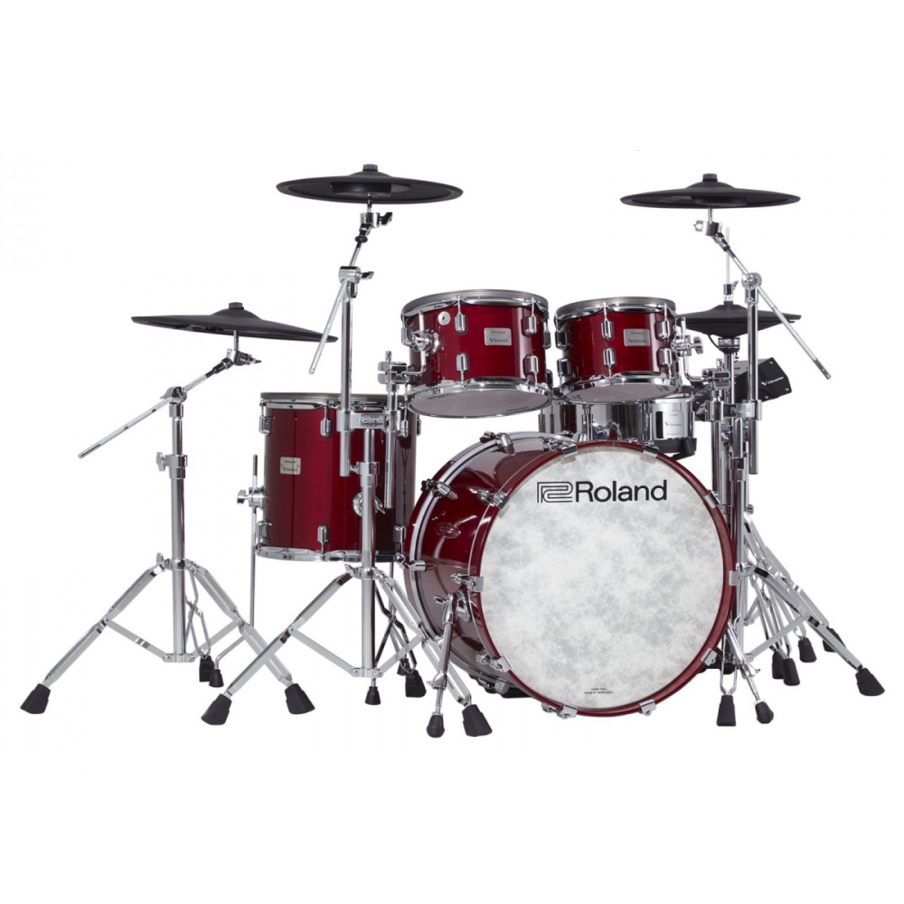 Roland VAD-706 Electronic Drum Kit Bundle in Gloss Cherry with DW Hardware
