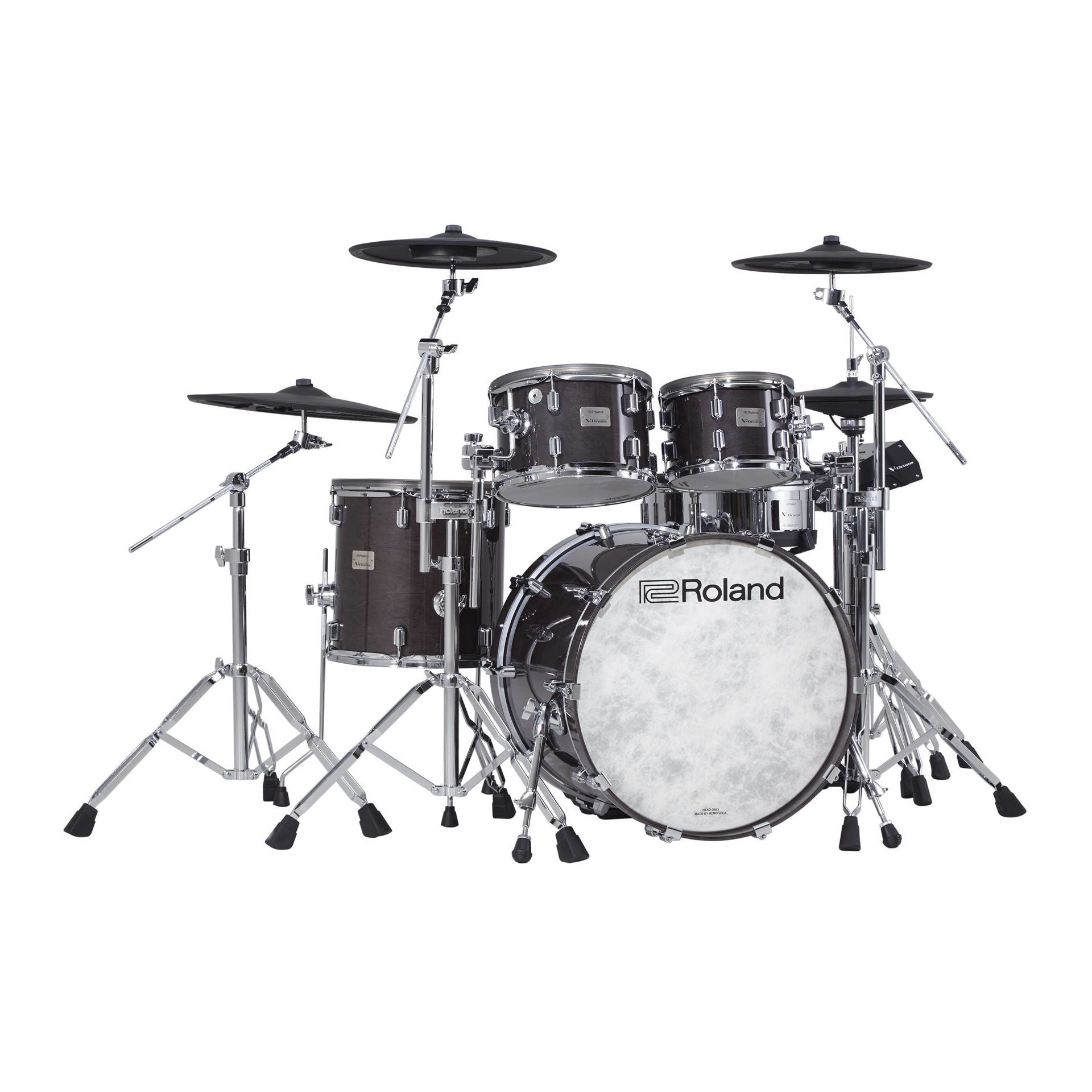 Roland VAD706 V-Drums Acoustic Design Electronic Drum Kit in Gloss Ebony