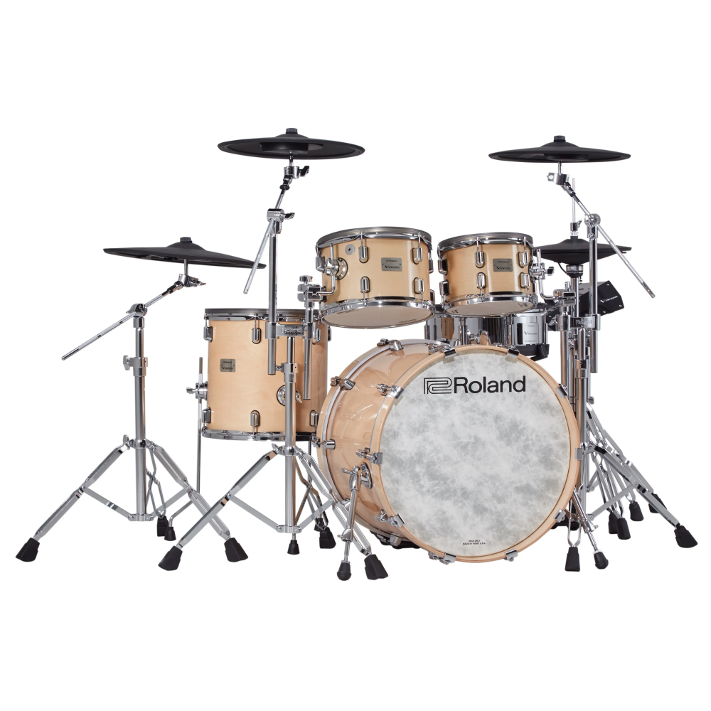 Roland VAD-706 Electronic Drum Kit Bundle in Gloss Natural with DW Hardware