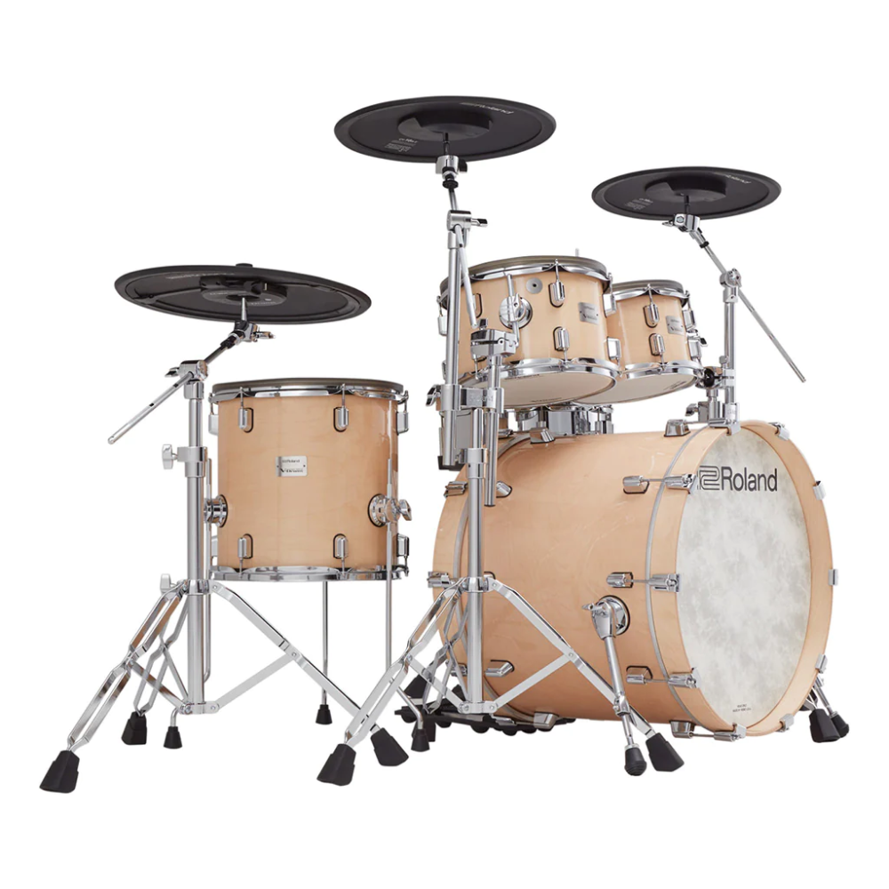 Roland VAD-706 Electronic Drum Kit Bundle in Gloss Natural with DW Hardware