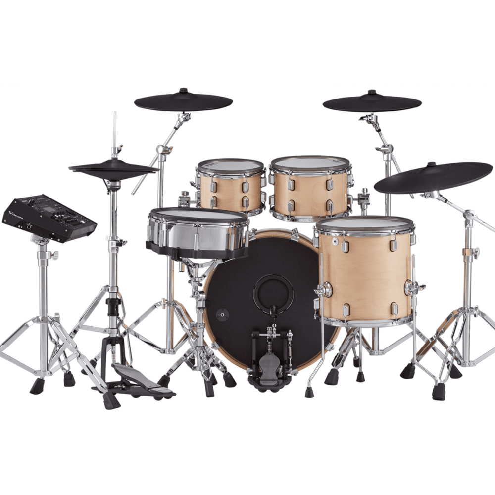 Roland VAD-706 Electronic Drum Kit Bundle in Gloss Natural with DW Hardware
