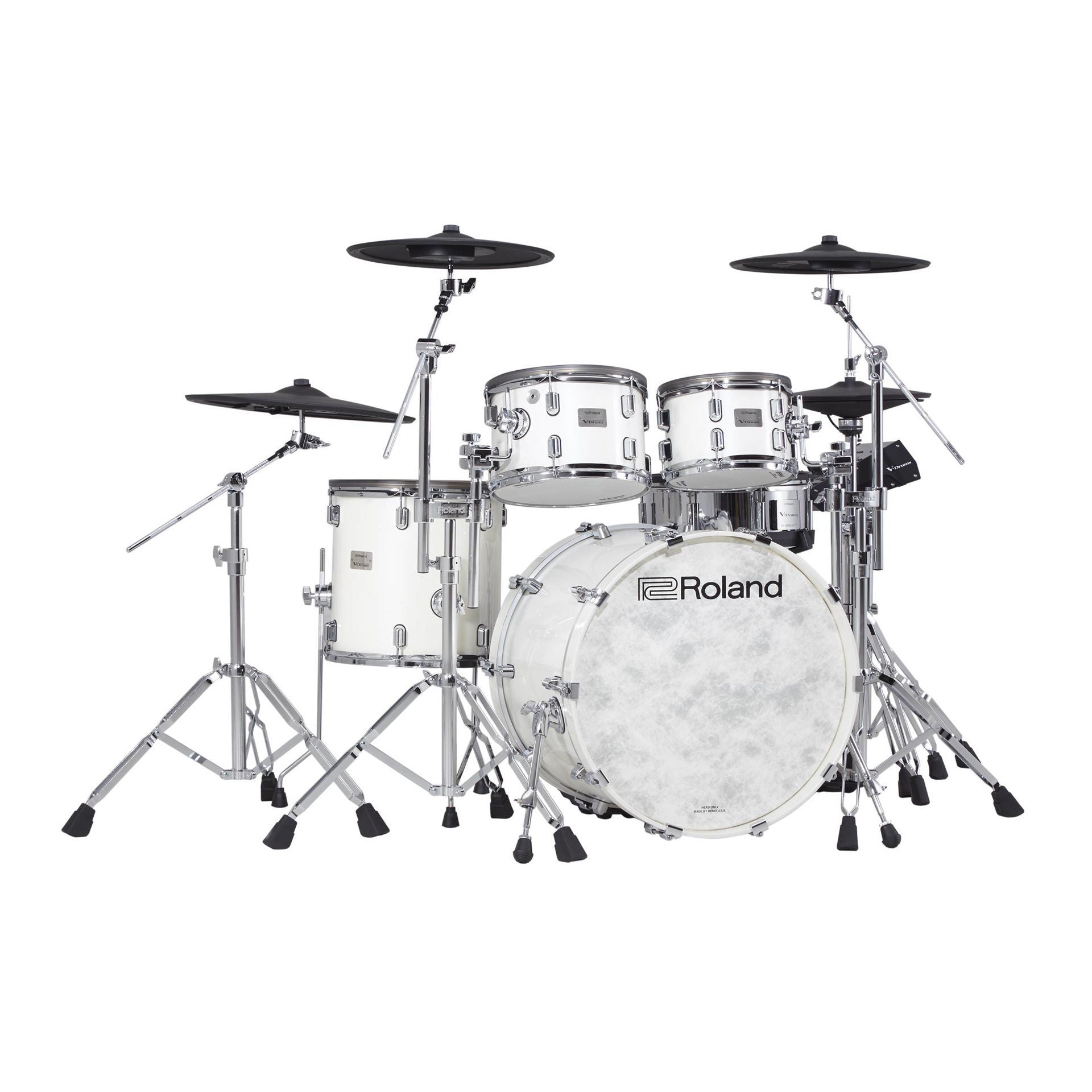 Roland VAD706 V-Drums Acoustic Design Electronic Drum Kit in Polar White