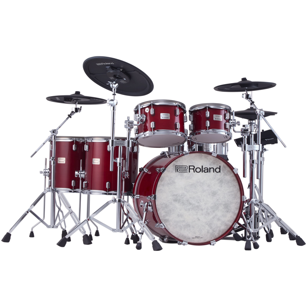 Roland VAD716 V-Drums Electronic Drum Kit - Gloss Cherry