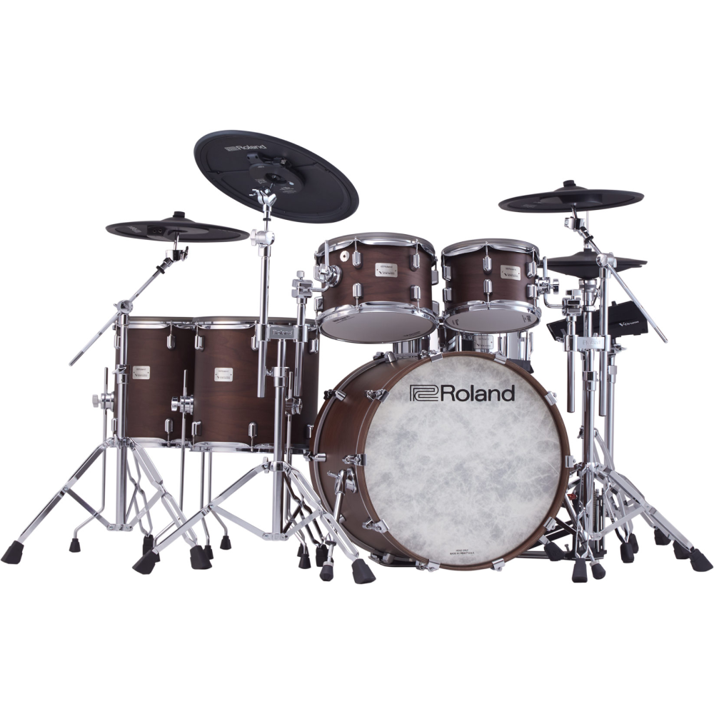 Roland VAD716 V-Drums Electronic Drum Kit with DW 3000 Hardware - Satin Walnut
