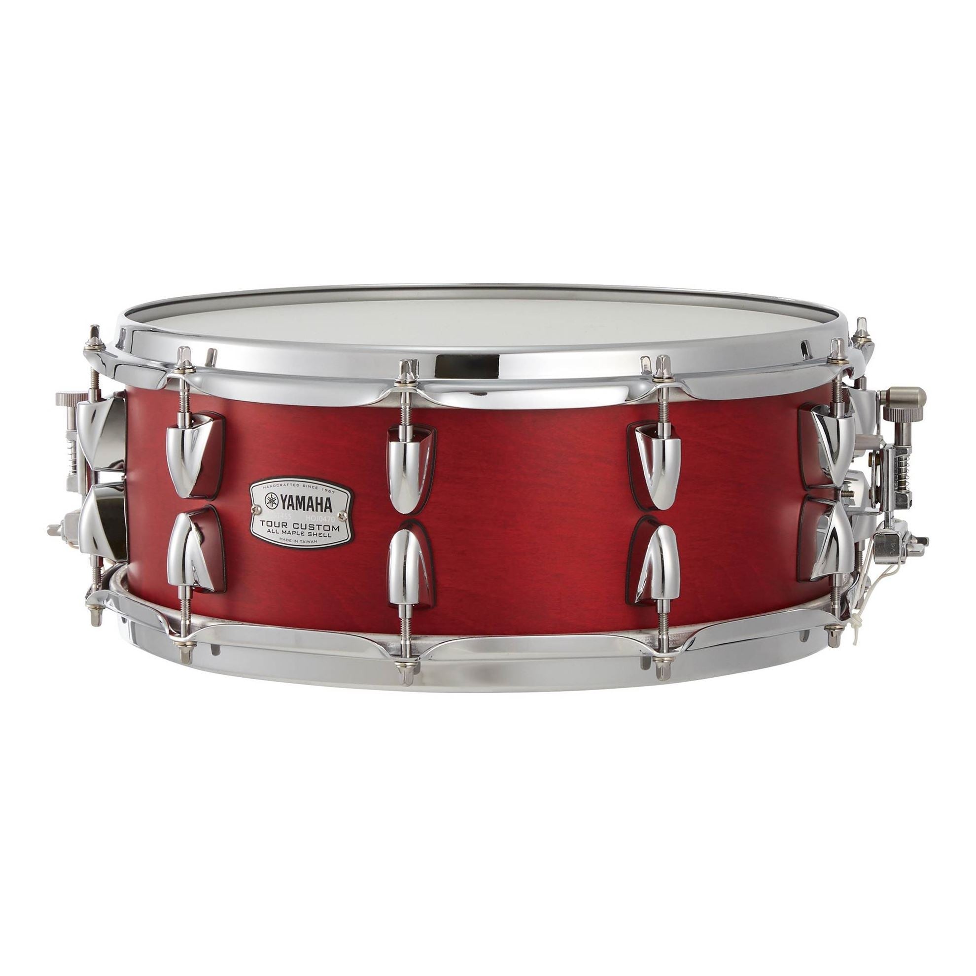 Yamaha TMS1455 Tour Custom 14x5.5in Maple Snare Drum in Candy Apple Satin