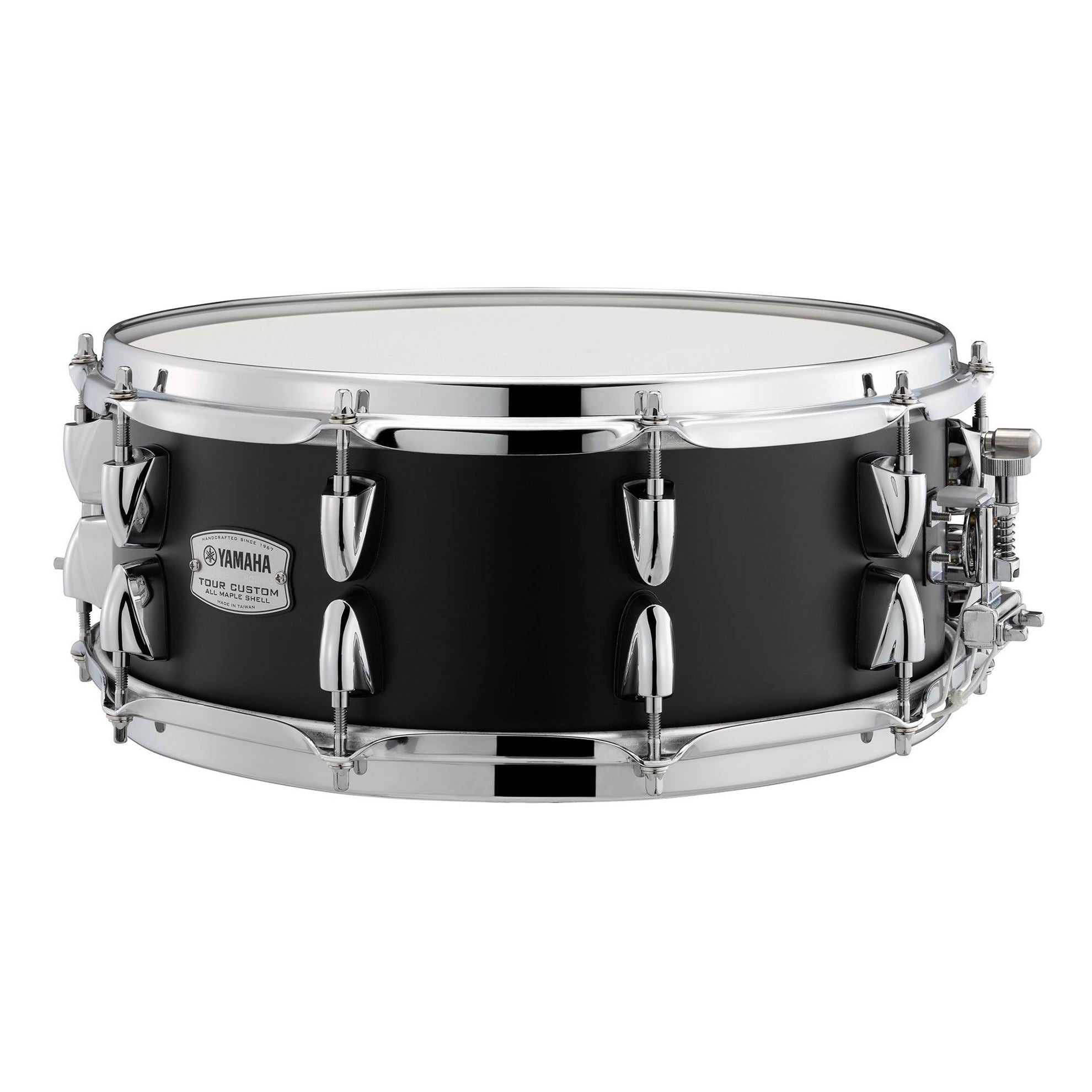 Yamaha TMS1455 Tour Custom 14x5.5in Maple Snare Drum in Liquorice Satin