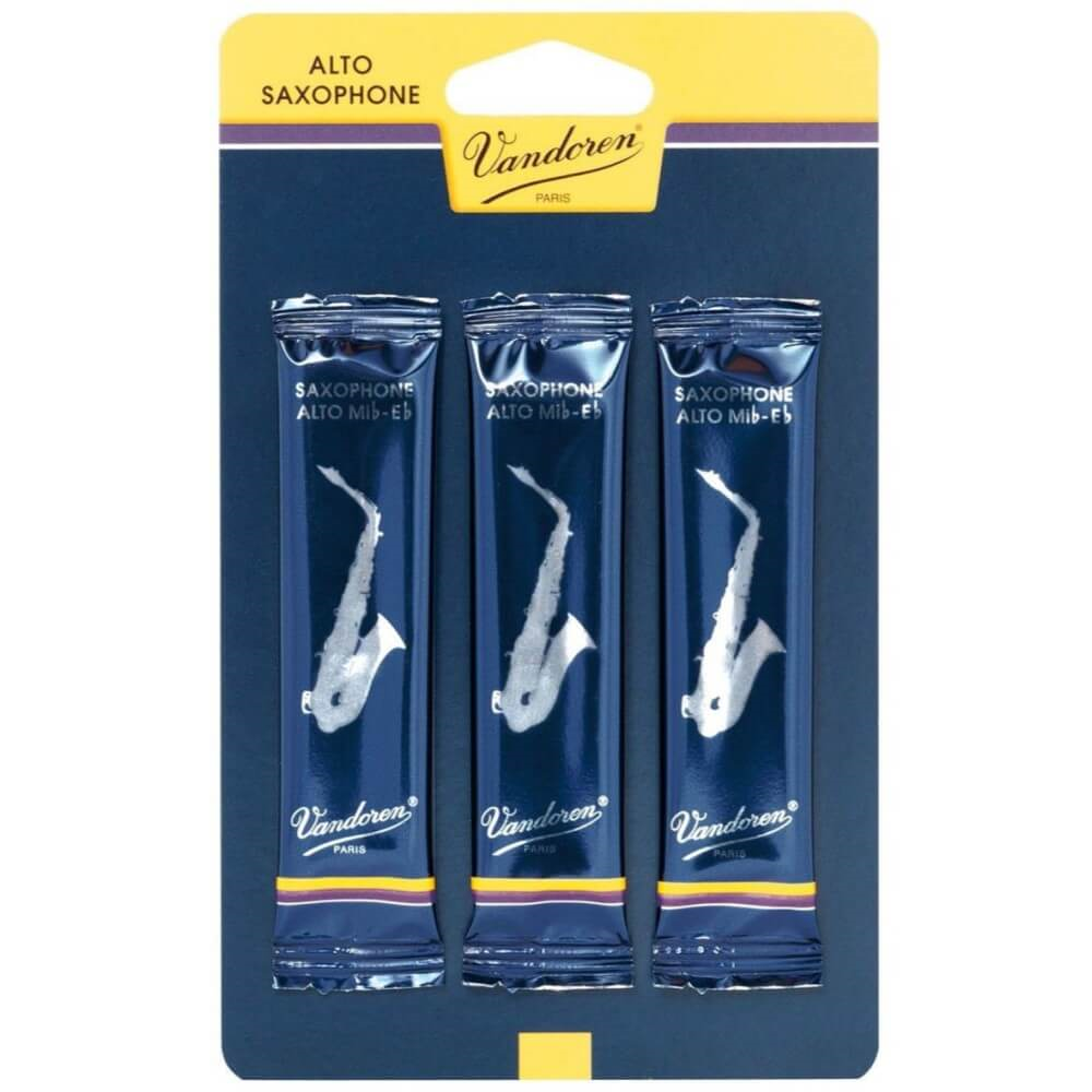 Vandoren SR2125 Bb Traditional Alto Saxophone Reeds - 2.5 (3 Pack)