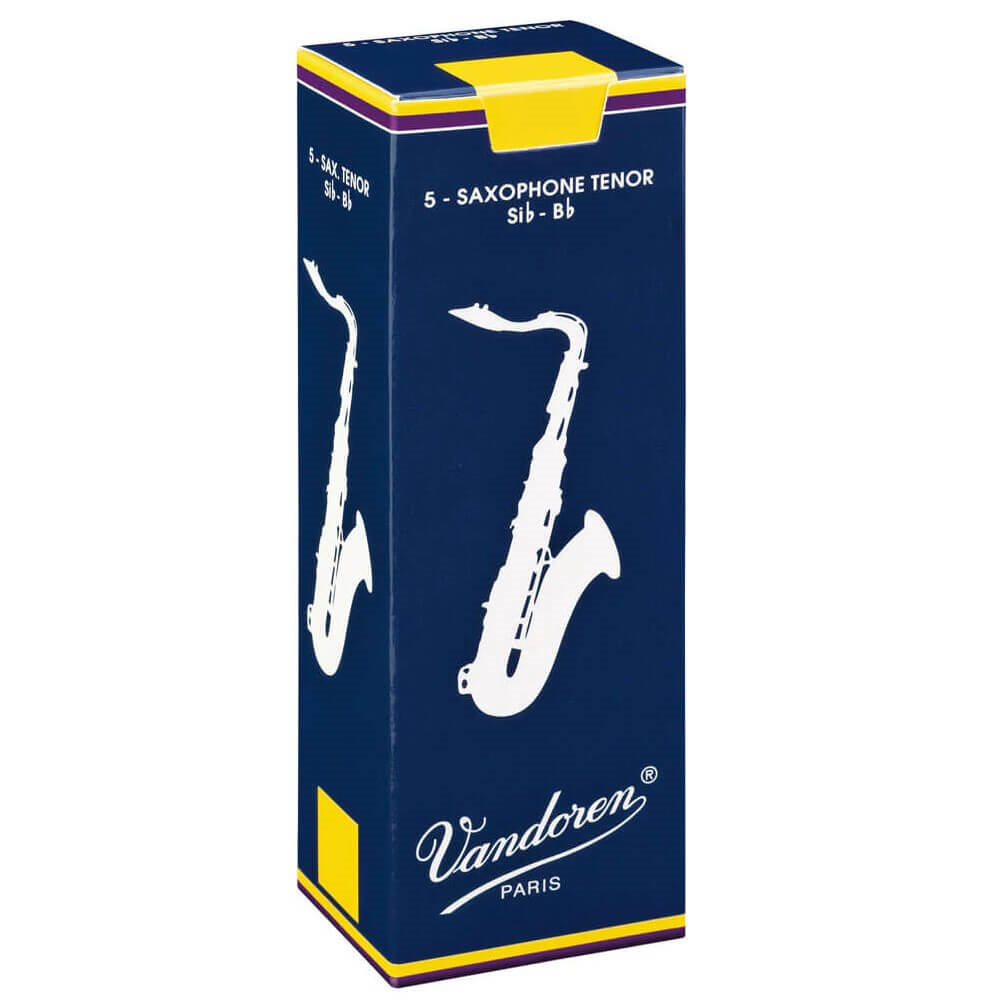 Vandoren SR2225 Bb Traditional Tenor Saxophone Reeds - 2.5 (5 Pack)