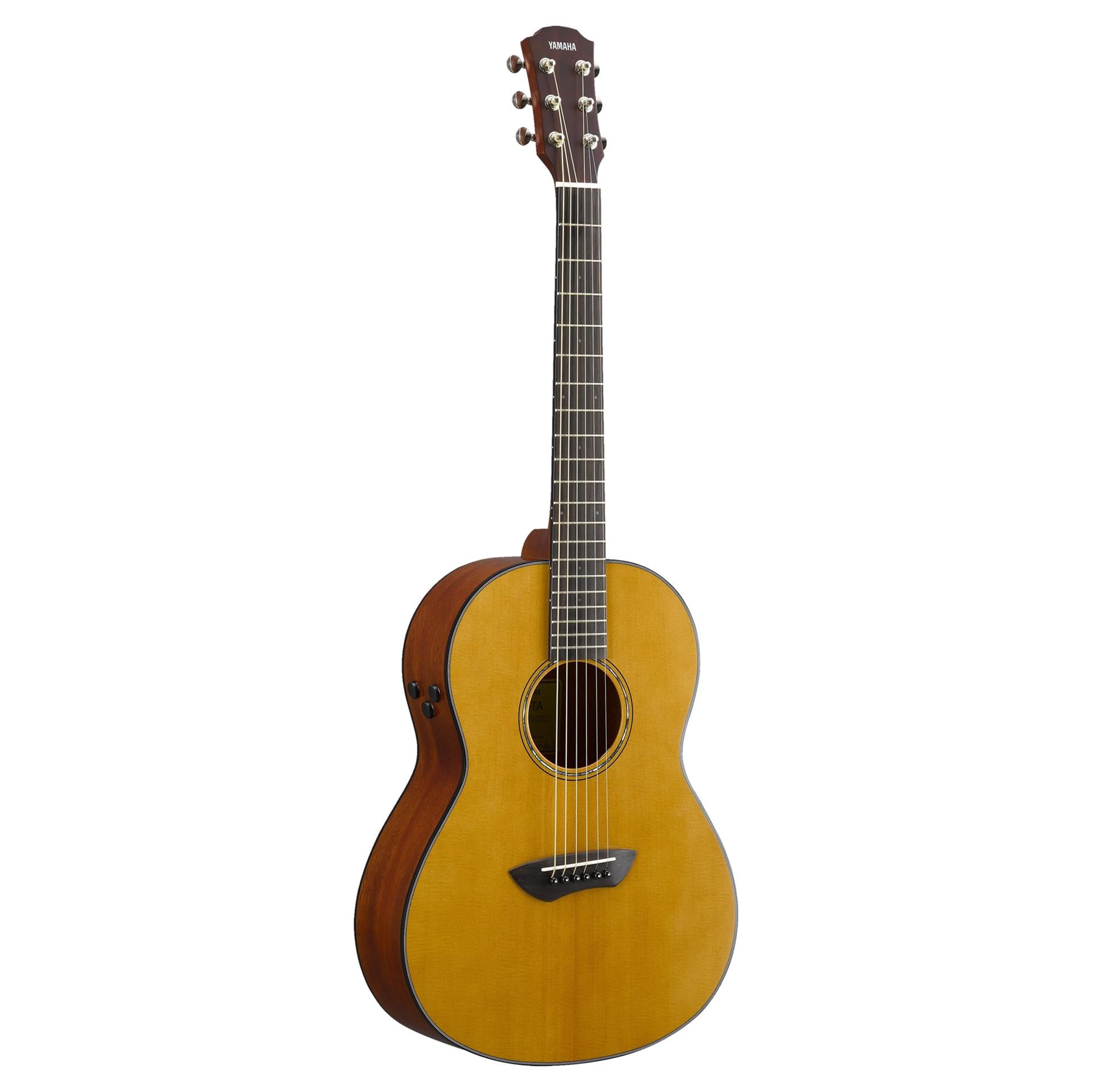 Yamaha CSF-TA TransAcoustic Parlor Size acoustic guitar - Vintage Natural Gloss