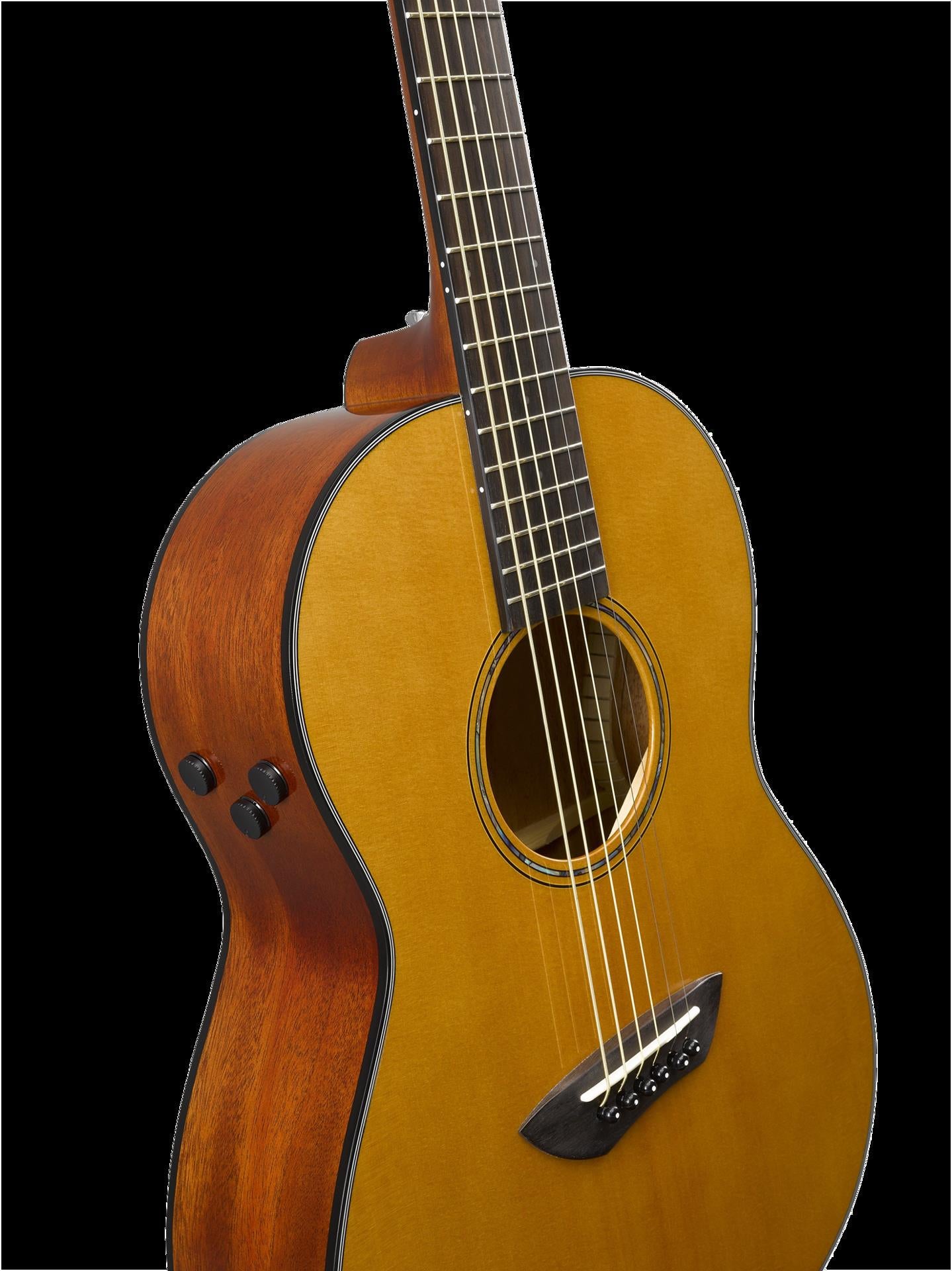 Yamaha CSF-TA TransAcoustic Parlor Size acoustic guitar - Vintage Natural Gloss