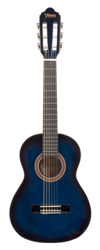 Valencia VC101BUS 1/4 Size Classical Guitar - Blue Sunburst