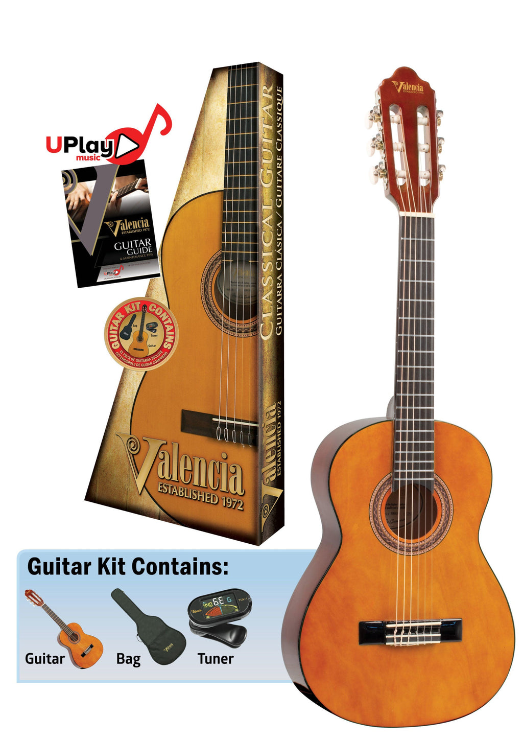 Valencia VC101K 1/4 Size Classical Guitar Kit