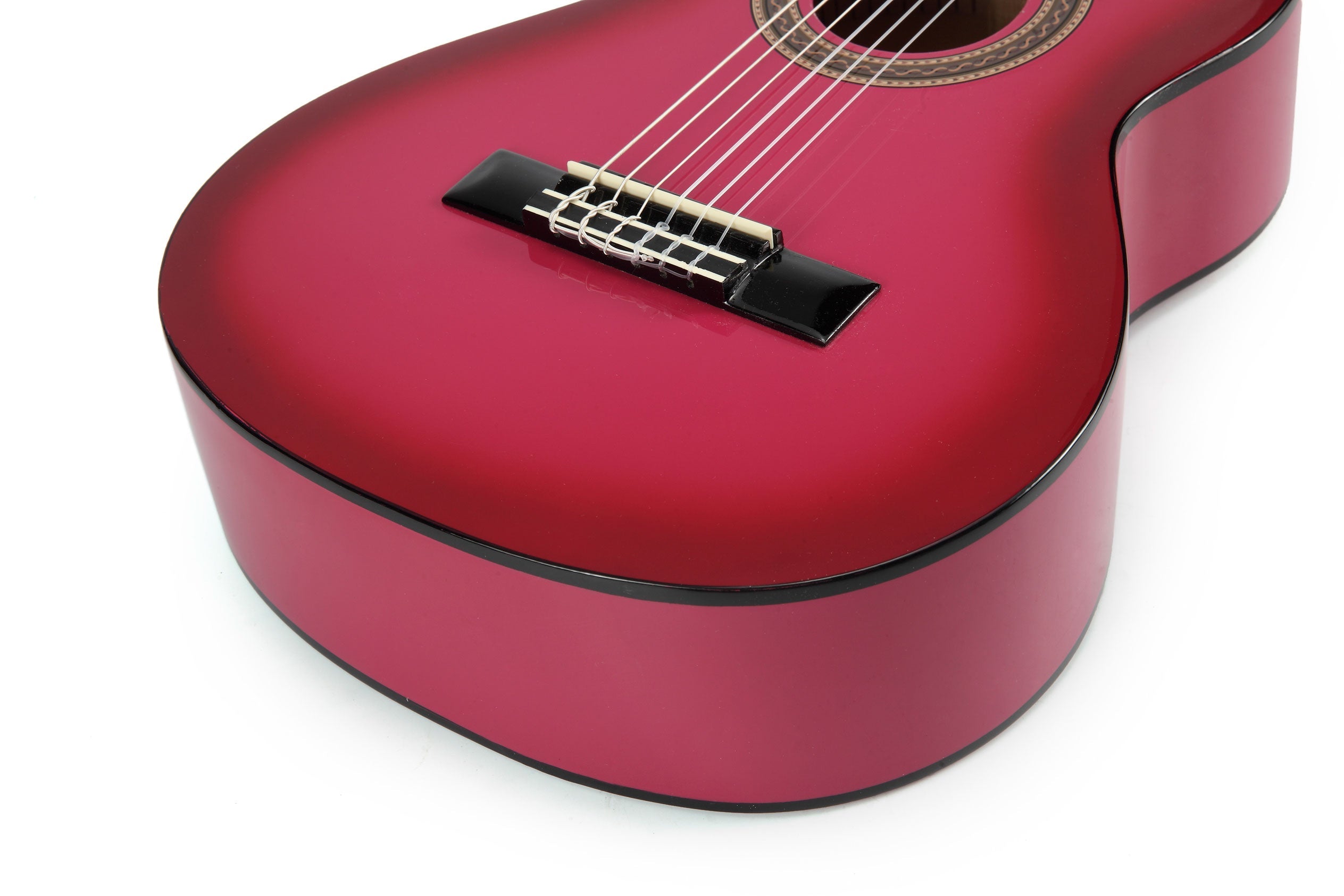 Valencia VC101PKS 1/4 Size Classical Guitar - Pink Sunburst