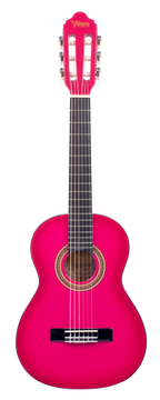 Valencia VC101PKS 1/4 Size Classical Guitar - Pink Sunburst
