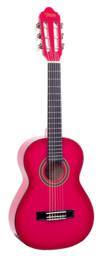 Valencia VC101PKS 1/4 Size Classical Guitar - Pink Sunburst