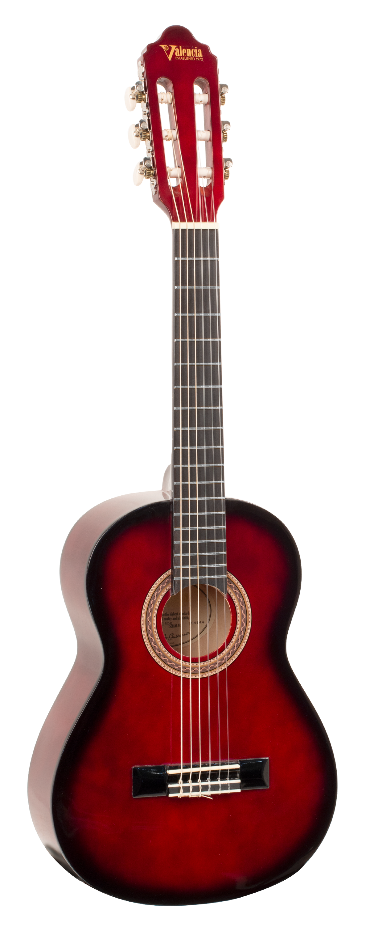 Valencia VC101RDS 1/4 Size Classical Guitar - Red Sunburst