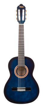 Valencia VC102BUS 1/2 Size Classical Guitar - Blue Sunburst