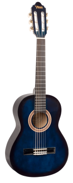 Valencia VC102BUS 1/2 Size Classical Guitar - Blue Sunburst