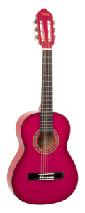 Valencia VC102PKS 1/2 Size Classical Guitar - Pink Sunburst