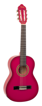 Valencia VC102PKS 1/2 Size Classical Guitar - Pink Sunburst