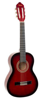 Valencia VC102RDS 1/2 Size Classical Guitar - Red Sunburst