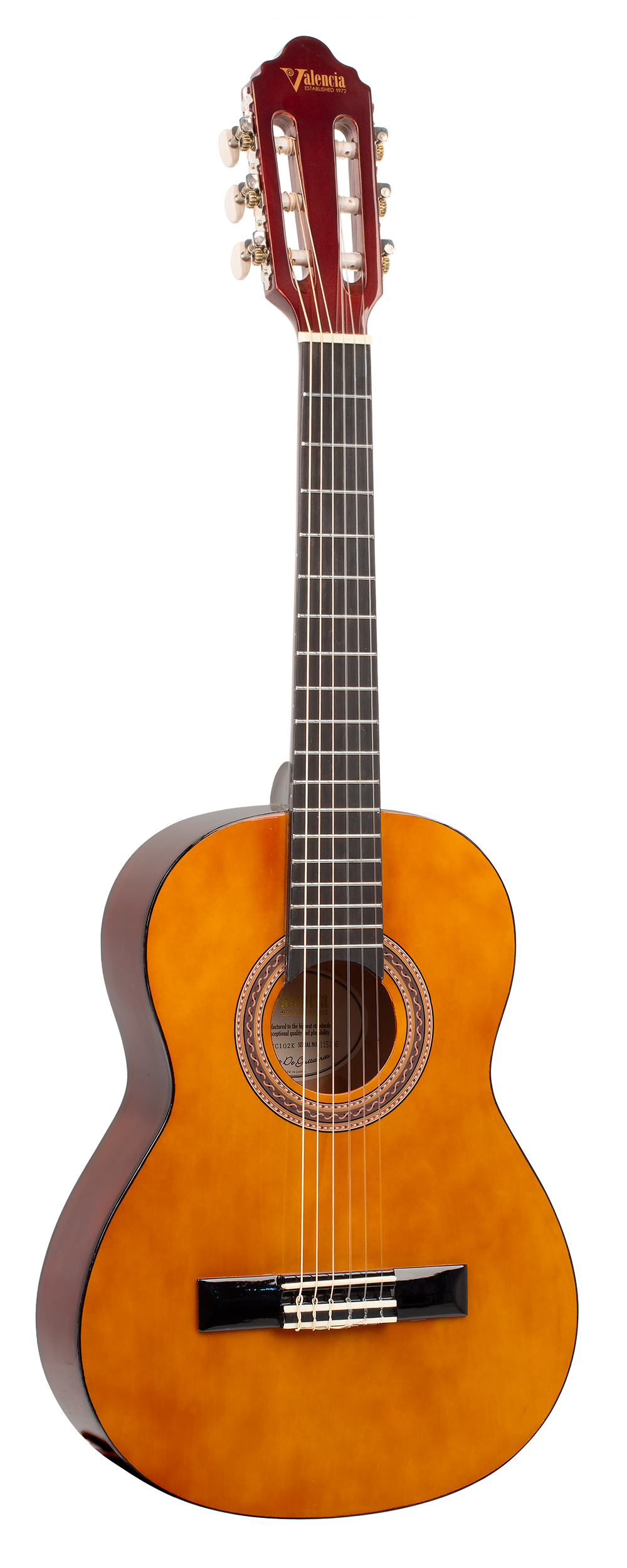 Valencia VC102 1/2 Size Classical Guitar - Natural