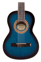 Valencia VC103BUS 3/4 Size Classical Guitar - Blue Sunburst