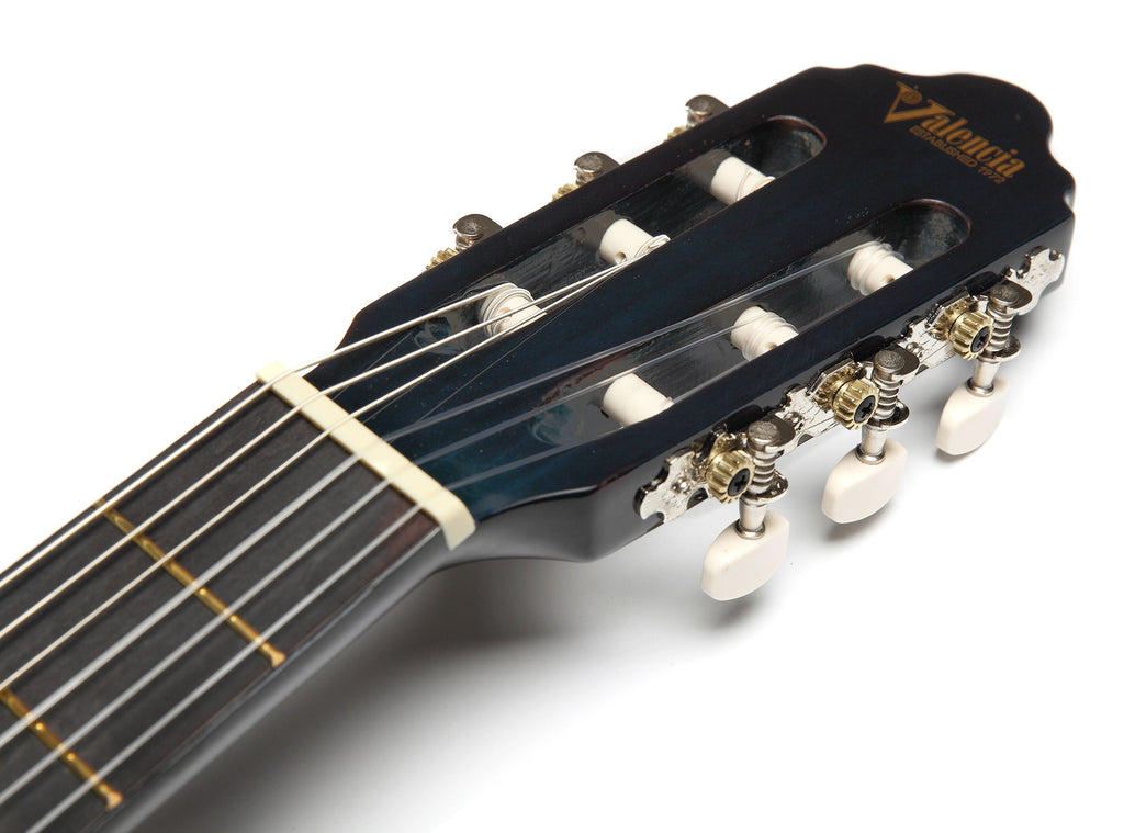 Valencia VC104BUS 4/4 Size Classical Guitar - Blue Sunburst