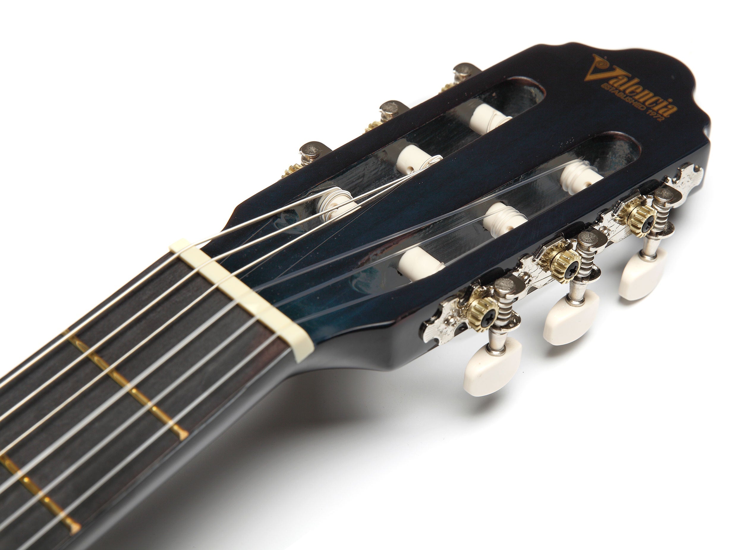 Valencia VC104BUS 4/4 Size Classical Guitar - Blue Sunburst