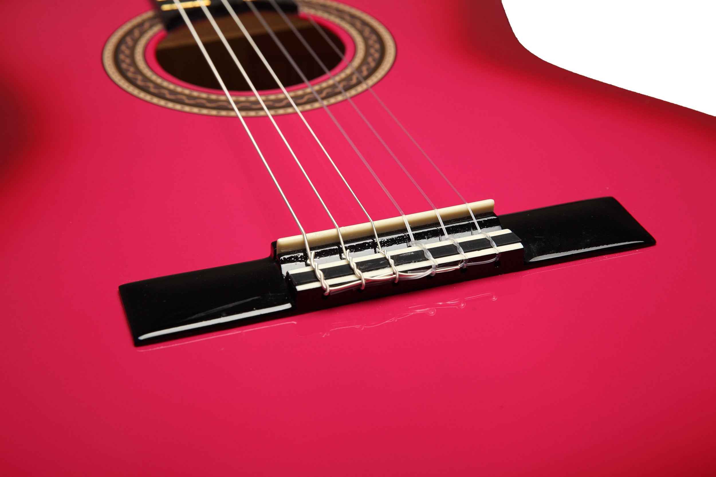 Valencia VC104PKS 4/4 Size Classical Guitar - Pink Sunburst