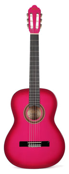 Valencia VC104PKS 4/4 Size Classical Guitar - Pink Sunburst