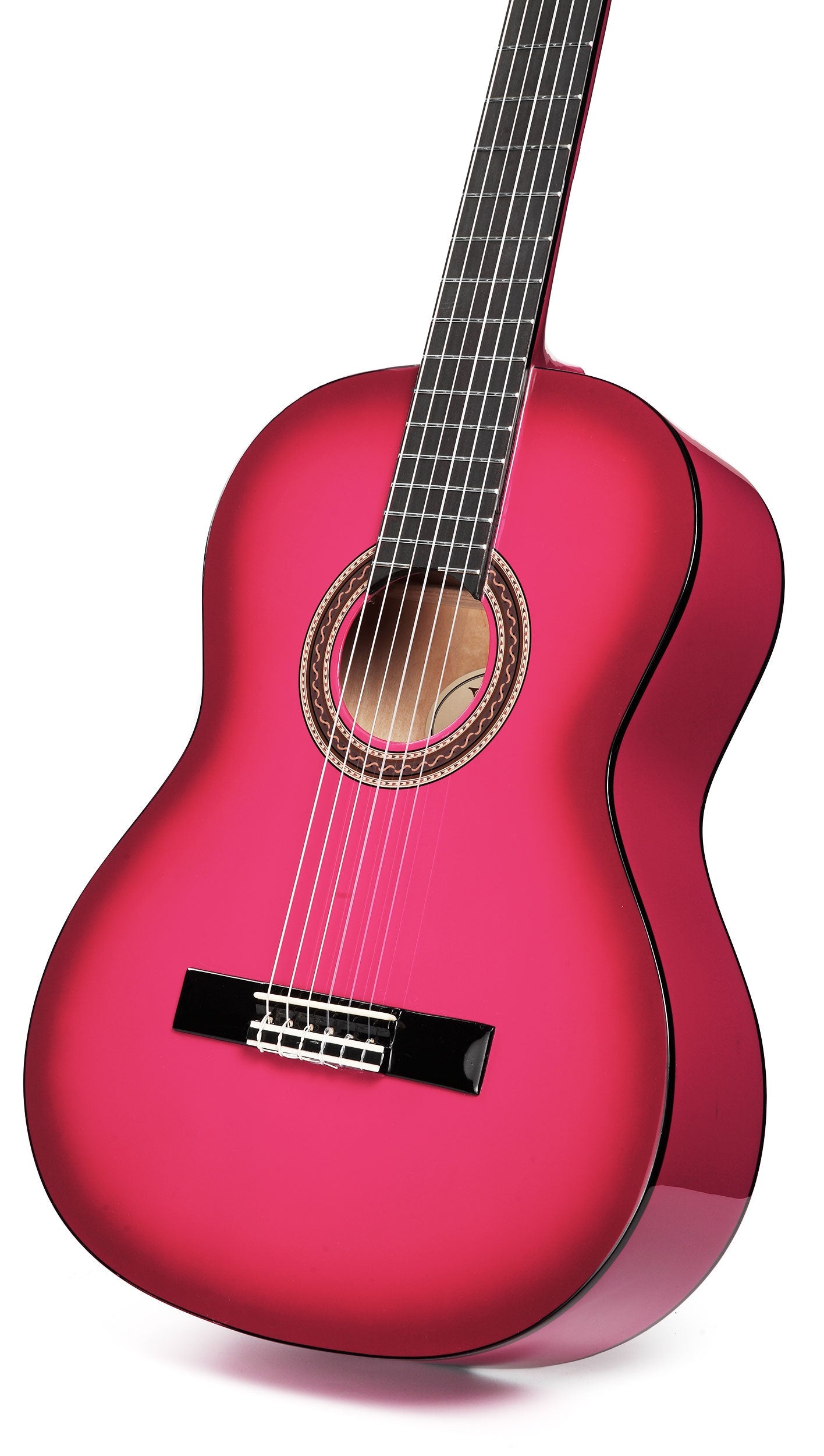 Valencia VC104PKS 4/4 Size Classical Guitar - Pink Sunburst