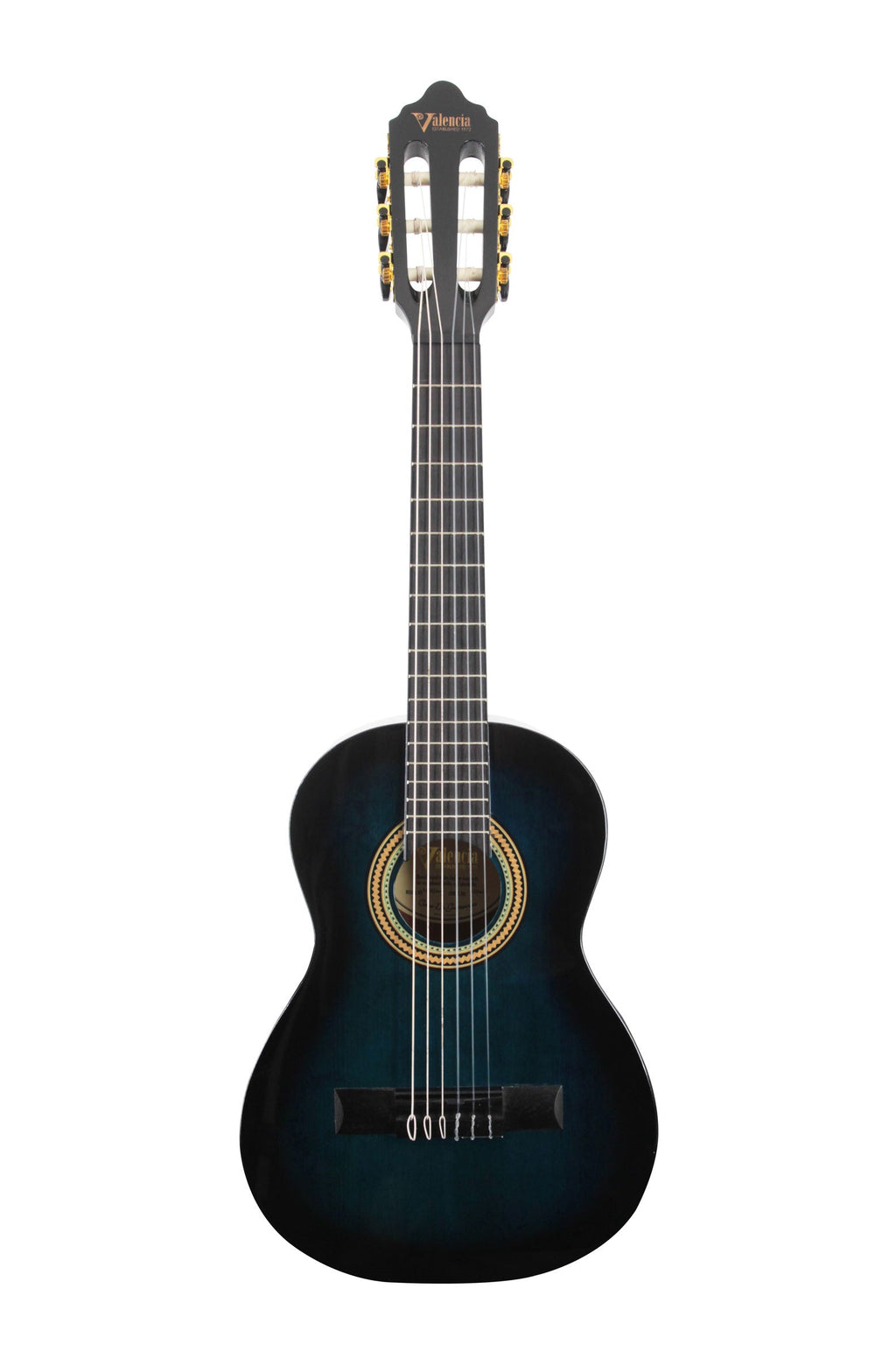 Valencia 200 Series ¬º Classical Guitar - Transparent Blue