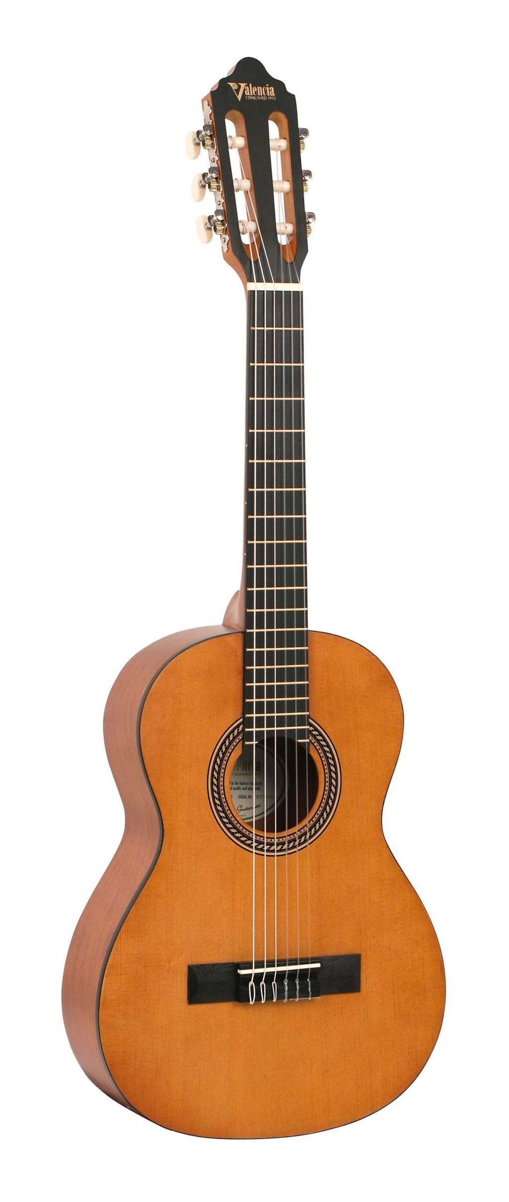 Valencia VC202 1/2 Size Classical Guitar in Antique Natural Satin