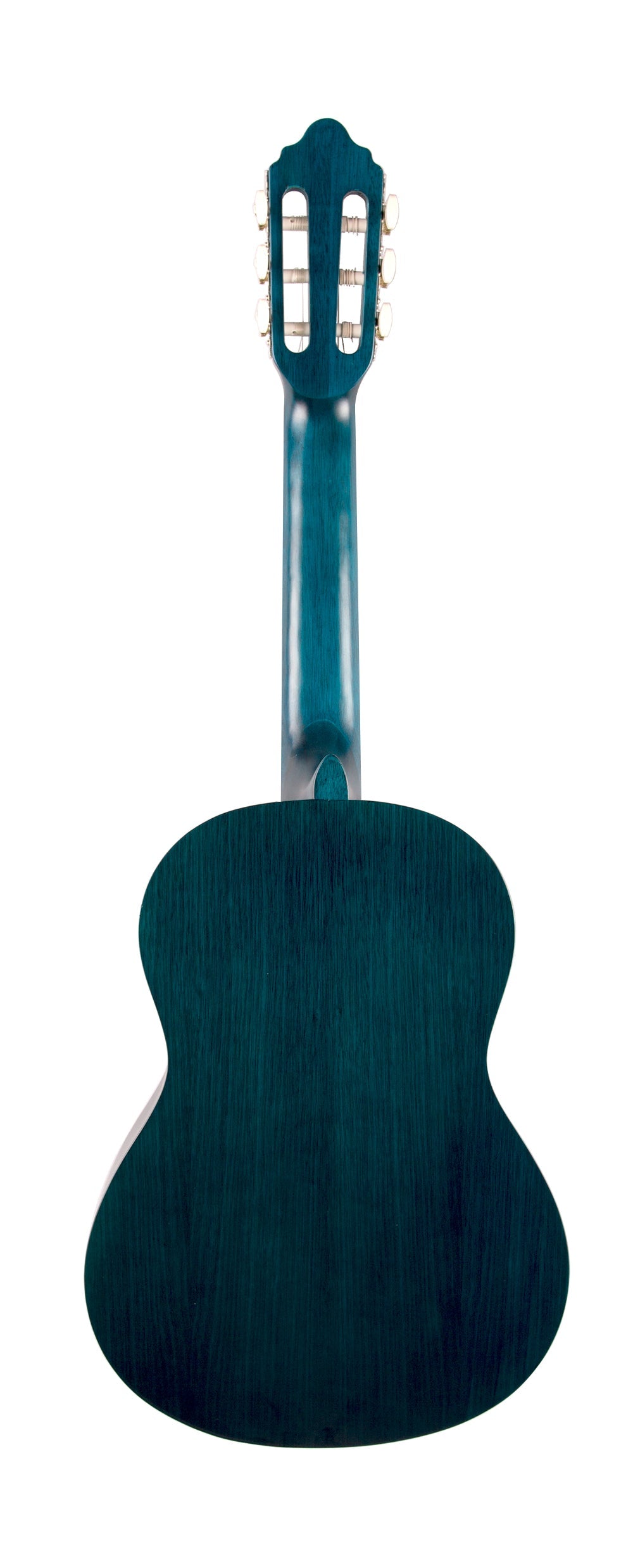 Valencia VC202TBU 1/2 Size Classical Guitar in Transparent Blue Satin