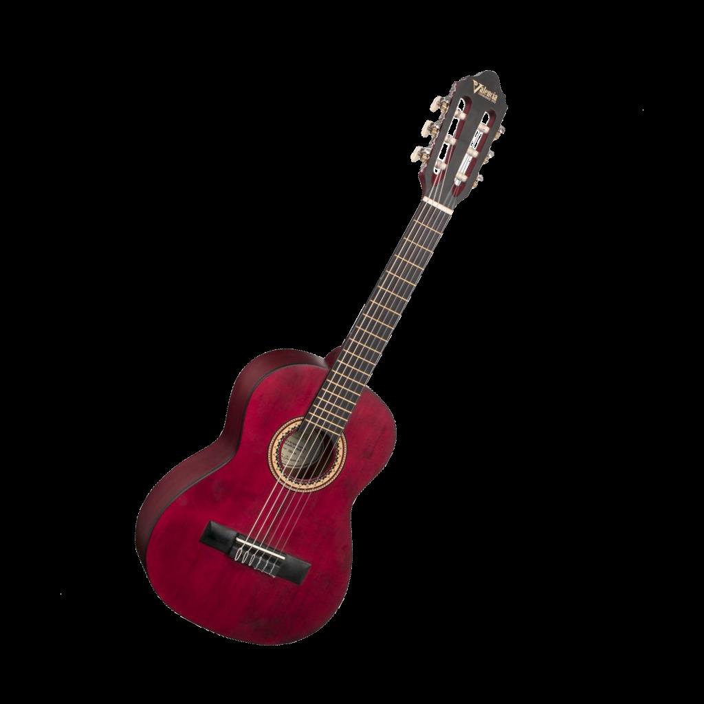 Valencia VC202TWR 1/2 Size Classical Guitar in Transparent Wine Red Satin