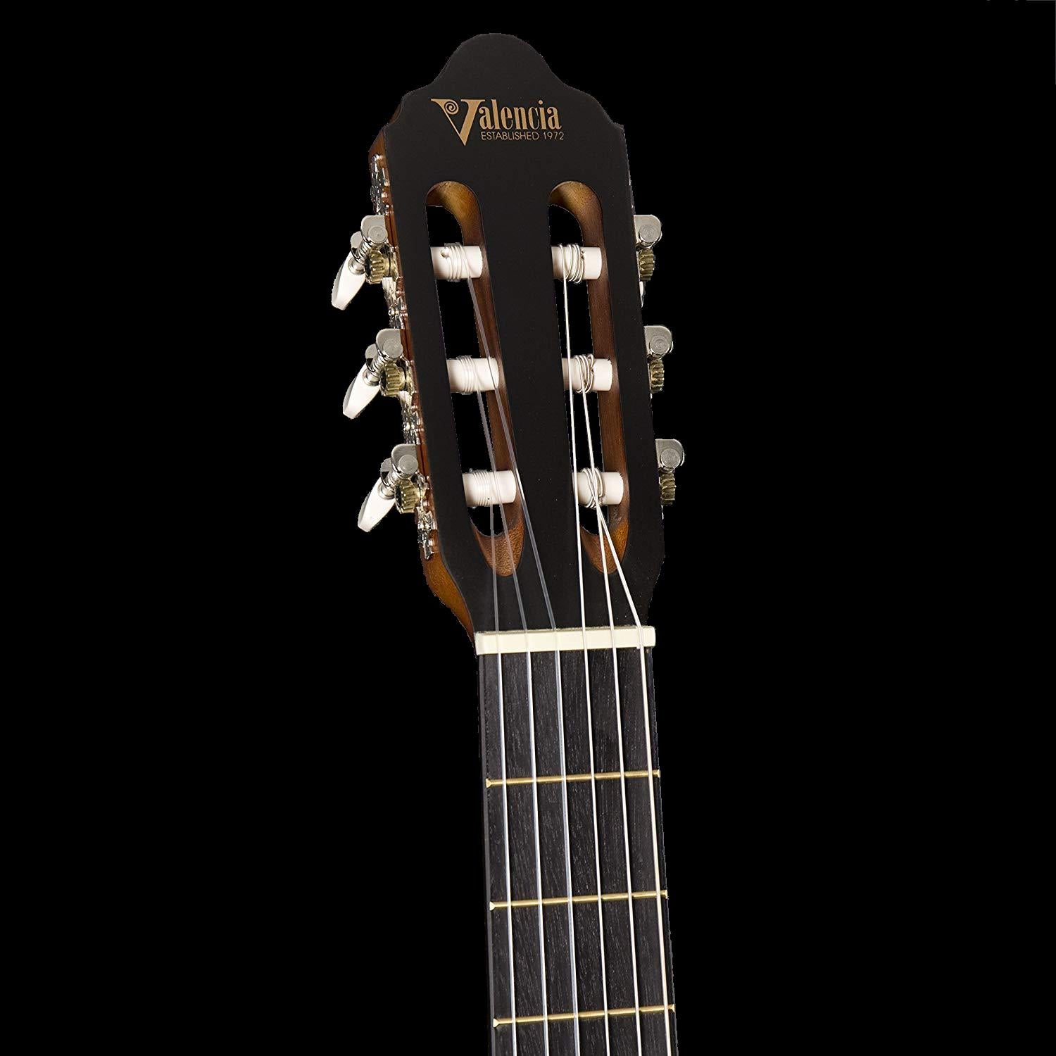 Valencia VC202 1/2 Size Classical Guitar in Antique Natural Satin