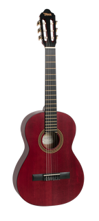 Valencia VC203TWR 3/4 Size Classical Guitar in Transparent Wine Red Satin