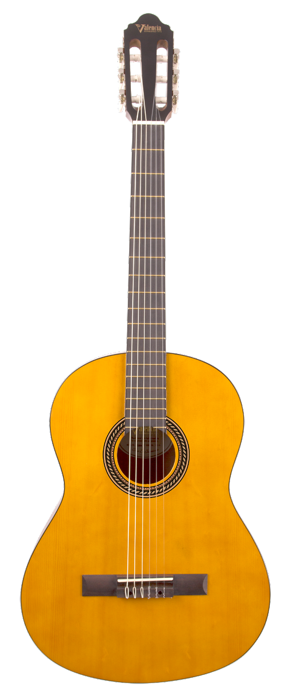Valencia VC204H Full Size Classical Guitar Antique Natural Satin