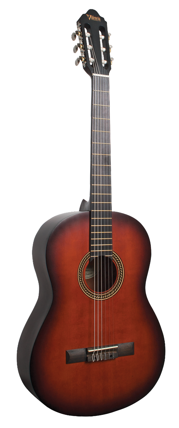 Valencia VC204HCSB Full Size Classical Guitar - Classic Sunburst Satin